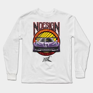 corvette c8 stingray widebody purple Long Sleeve T-Shirt